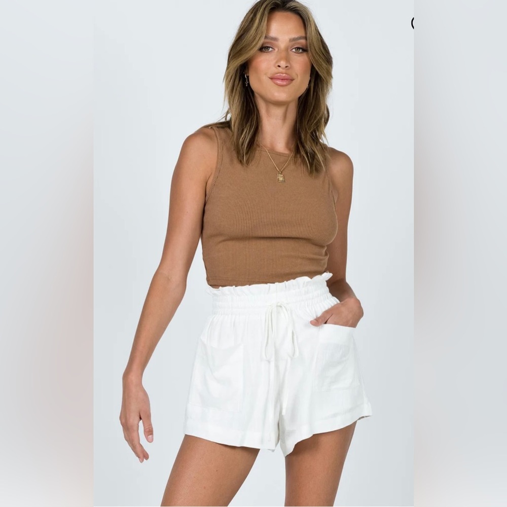 NWT Princess Polly Heidi Shorts White
